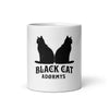 BLACK CAT - White Glossy Mug