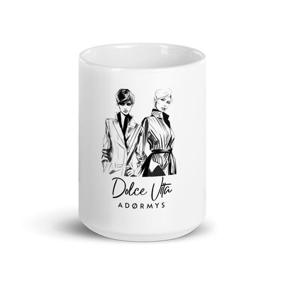 DOLCE VITA - White Glossy Mug