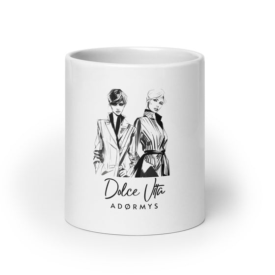 DOLCE VITA - White Glossy Mug