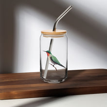  Hummingbird - Can-Shaped Glass