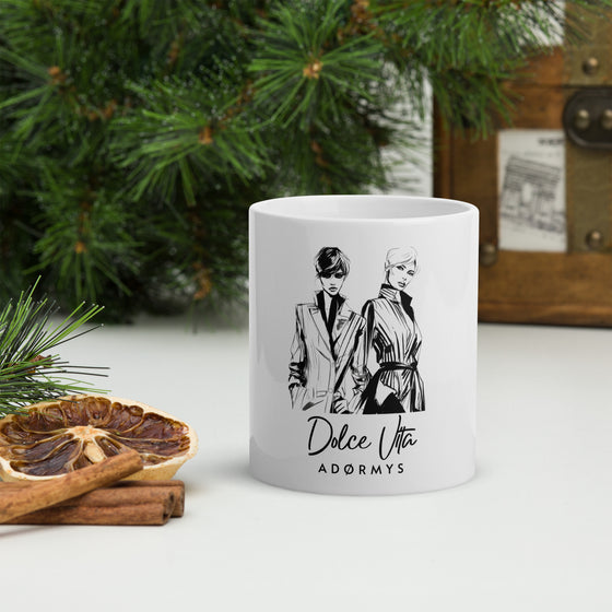 DOLCE VITA - White Glossy Mug