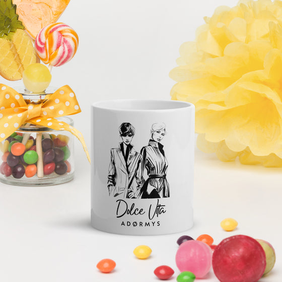 DOLCE VITA - White Glossy Mug