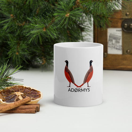 PHEASANTS - White Glossy Mug