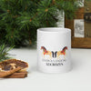 LUXURIOUS STALLIONS - White Glossy Mug